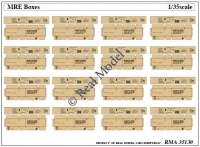 35; US MRE Boxes (modern)  Papierdruck