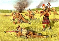 35; Britische Infanterie mit Dudelsackspieler
