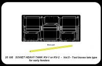 35;KV-1/ KV-2  late Tool Boxes for early Fenders   (Trumpeter)