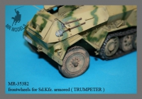 35; Sdkfz 8 DB10  12to Zugmasch. gepanzert Vollgummirder (Trumpeter)