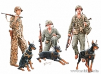 35;USMC mit Sprhunden  WW II