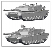 35; US M1A1 Abrams MIT INTERIEUR !!  Golf Krieg 1991