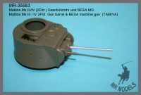 35;  Mathilda Mk. III / IV  Geschtzrohr 40mm (2Pdr.) und BESA MG