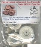 35; Scammel TRAILER  TRCU30 Wheel set  / SAND Pattern ( Thunder Models)
