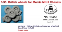 35; Wheel set  for MORRIS Mk.II  ( LZ / Thunder Models)
