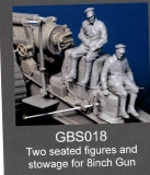 35; British Sodiers seated on 8inch Gun   WW I