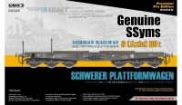 35; Deutscher schwerer Plattformwaggon  Type SSyms   2. Weltkrieg