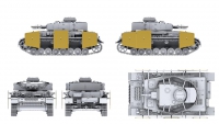35; Pzkpfw IV aus F1  / F1 mit Vorpanzerung / F1 mit Zusatzpanzerung (3in1)