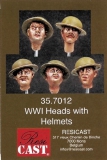 35; Britische Kpfe mit Helmen  1.WK