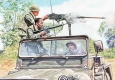 35; US Jeep Besatzung Vietnam  ( 5 Figuren/ 3 US GIs & 2 Vietkong)
