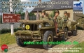 35; US Willys Jeep mit Besatzung und Anhnger   2. Weltkrieg