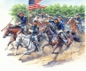 35; Attack 8th Pensylvania Reg.   (3 Figuren & 3 Pferde)