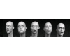 32; Character Heads Set  scared   ( 54mm / 1:32 )