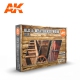 Farbset fr ALTES VERWITTERTES HOLZ / Old and Weathered Wood Set 1  (Preis /1L 186,18 Euro)