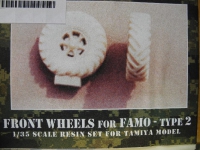 35; Wheel Set for german FAMO 18to Halftrack Tractor