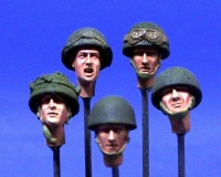 35; British Heads , Paratroopers WW II