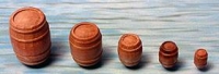 Wooden Barrels Diameter 8mm / Hight 10mm