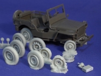 x35; Platte & ausgebrannte Reifen fr Willys  Jeep