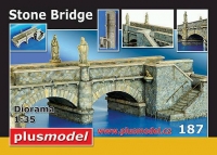 �35; Steinbr�cken mit Seitentreppe und Zierfiguren