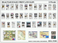 35; Iraq Krieg II  Tagespresse & Karten