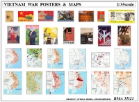 35; Vietnam Poster und Landkarten