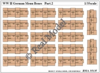 35; Deutsche Verpflegungskartons Nr. 2    2. Weltkrieg ,  Papierdruck