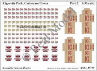 35; Modern Cigarette pack, carton and boxes