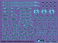 35; Canadian Coyote Stencil Data  (Decals)