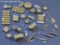 35; UK Tank Accessories Set WW II