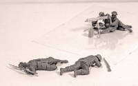 35;Vicker MG Team  8th Army  / 5 Figuren