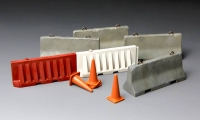 35; Concrete & plastic Barrier Set
