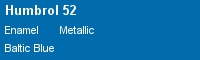 H052 Baltic Blue Metallic 14ml Enamel Colour     (Preis /1 l = 177,85 )