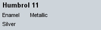 H011 Silver Metallic 14ml Enamel Colour     (Preis /1 l = 177,85 )