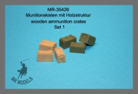 35; NATO / Bundeswehr  Munitionsksten mit Holzstruktur  Set 1