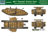 72; Britischer Mark I Female Tank  GAZA STRIP   , I. Weltkrieg