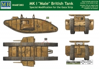 72; Britischer Mark I Male Tank  GAZA STRIP   , I. Weltkrieg