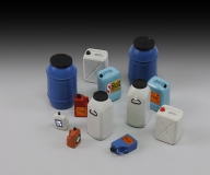35; Modern Plastic Chemical Containers , Bottles