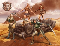 35; Female Warriors of the Skull Clan  / Fantasy Figures