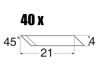 Ersatzklingen fr NT Cutter-Messer