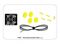 35; Flaschenzug /Seilrollen, doppelt  2 Ausfhrungen