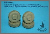 35; Wheelset for ATF Dingo Bundeswehr  MICHELIN Pattern (REVELL)