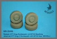 35; Wheelset for ATF Dingo Bundeswehr  MITAS Pattern (REVELL)