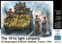 35; US Paratroopers and british Tanker  , France 1944 ,
