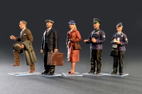 35; Tram Crew with Passengers,  Figure Set  @