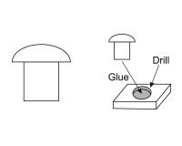 Round Head Rivets   Headdiameter = 0,9mm