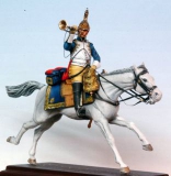 35; French Dragoon Trumpeter in Attack , Napoleonic Epoche