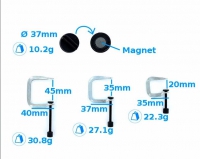 3 G-Clamps and Magnet