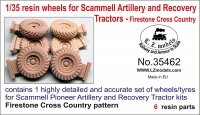 35; Scammel Artillery or Recovery  Wheel set   ( Thunder Models)
