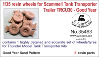 35; Scammel TRAILER TRCU30 (Panzertransporter) SANDPROFIL Radsatz