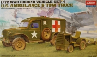 72; US Dodge Ambulance and Tow Tractor     WW II